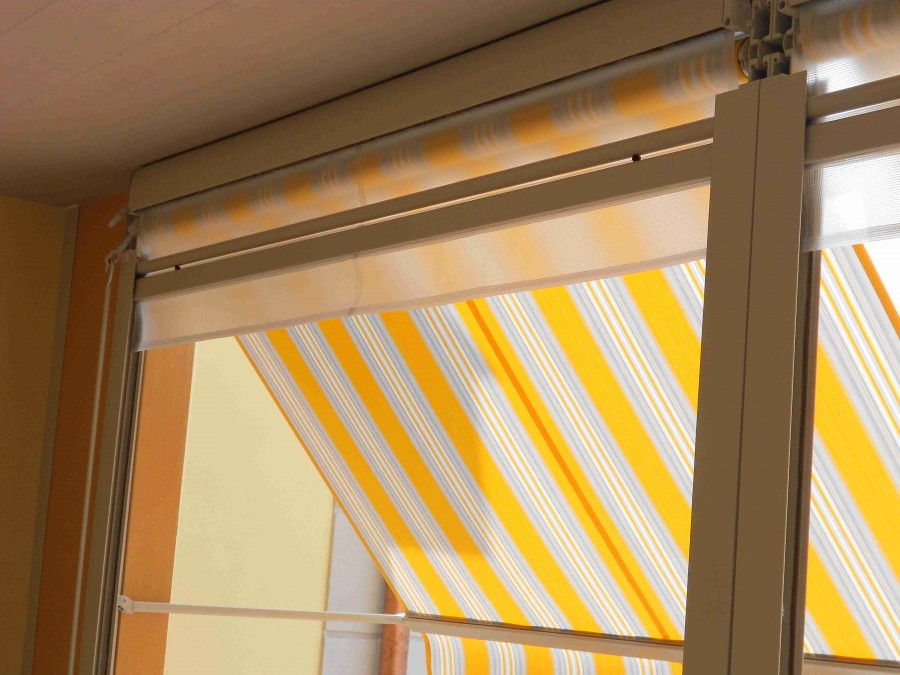 Tenda veranda doppio rullo estate inverno antivento - MF Tende da Sole  Torino